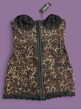 Current Mood x Dolls Kill - Captivating Gazes Slip Dress - Leopard